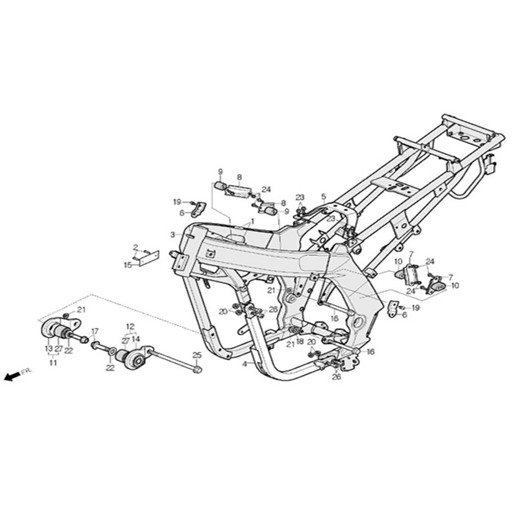 DAELIM VJF250 ROADWIN BRAKET #VJF250 B3204